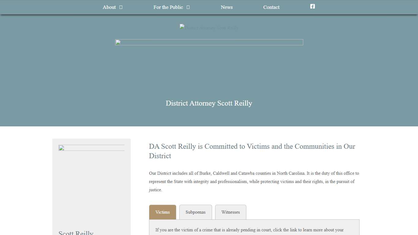 District Attorney Scott Reilly – Prosecuting Criminal Cases in Burke, Caldwell, and Catawba Counties